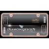 Cruiser Accessories 18000 Diamondesque License Plate Frame, Rose Gold/Clear