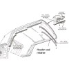 CTSI 1969-1972 Ford & Mercury new convertible top front metal