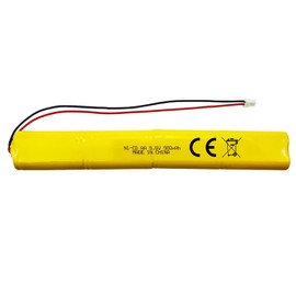 Lombaour 1 Pack 9.6V BBAT0043A Emergency Light Lighting Fixture Battery, AA*8 900mAh Batteries Compatible for ELBB003 ELB-B003 ELB-B004 ELBB004 OSI OSA228 DANTONA CUSTOM-306-U BBAT0044A BAA-96