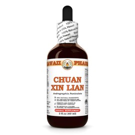 Chuan Xin Lian (Andrographis Paniculata) Dry Herb Tincture, Made in Hawaii, All Natural, Vegan, Pure Liquid Extract - 2 fl.oz