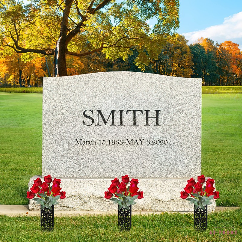 AZ-FRONT Grave Flower Stand, Plastic, Earth Stab, Set of 2