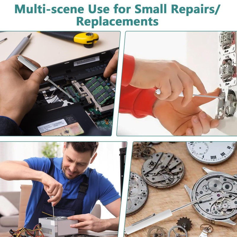 2 Piece Pocket Screwdriver Set with Magnetic Tip and Pocket