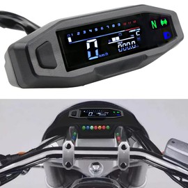 Digital Kilomeong Universal LCD LED Baaceyong Mixong Coring Gauge for KR 200 Gauge Motorcycle Wheel, Z1000 Motorcycle Conversion