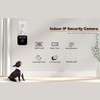 Indoor Security Camera with Clock 2.4G WiFi Wireless HD 3MP