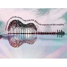 Diamond Painting Set, Picture with Fantasy and Accessories Motif, Size Approx. 35 x 25 cm, Craft Set for Painting with Rhinestones for Children from 5 Years