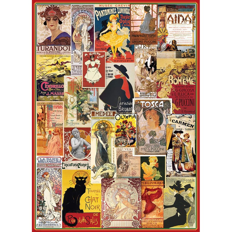 EuroGraphics Opera & Theater Vintage Collage Puzzle (1000 Pieces) (6000-0935)