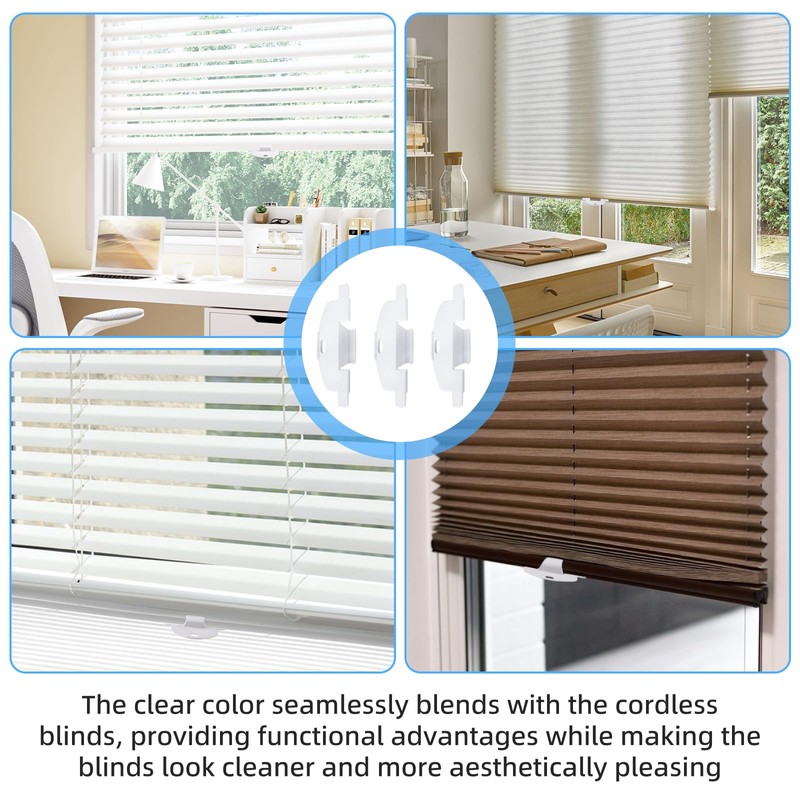 GRONGU 3/4" Lite Rise Handles Blinds Pulls Compatible with Hunter