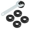 Unlorspy 5 Pcs Grinder Flange Angle Wrench Kit,Include 4 Pcs