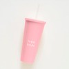 Ginger Ray Pink Team Bride Reusable Drinking Cup with Lid