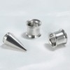 TBOSEN 36PCS Ear Gauge Stretching Kit Stainless Steel Double Flare