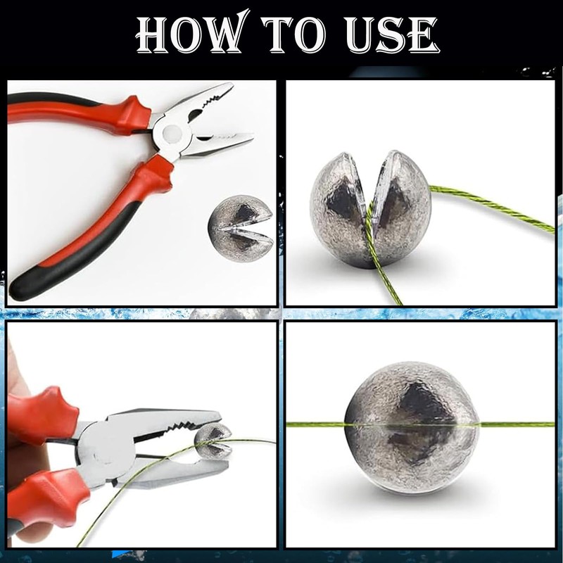 180 Pcs split shot fishing weights