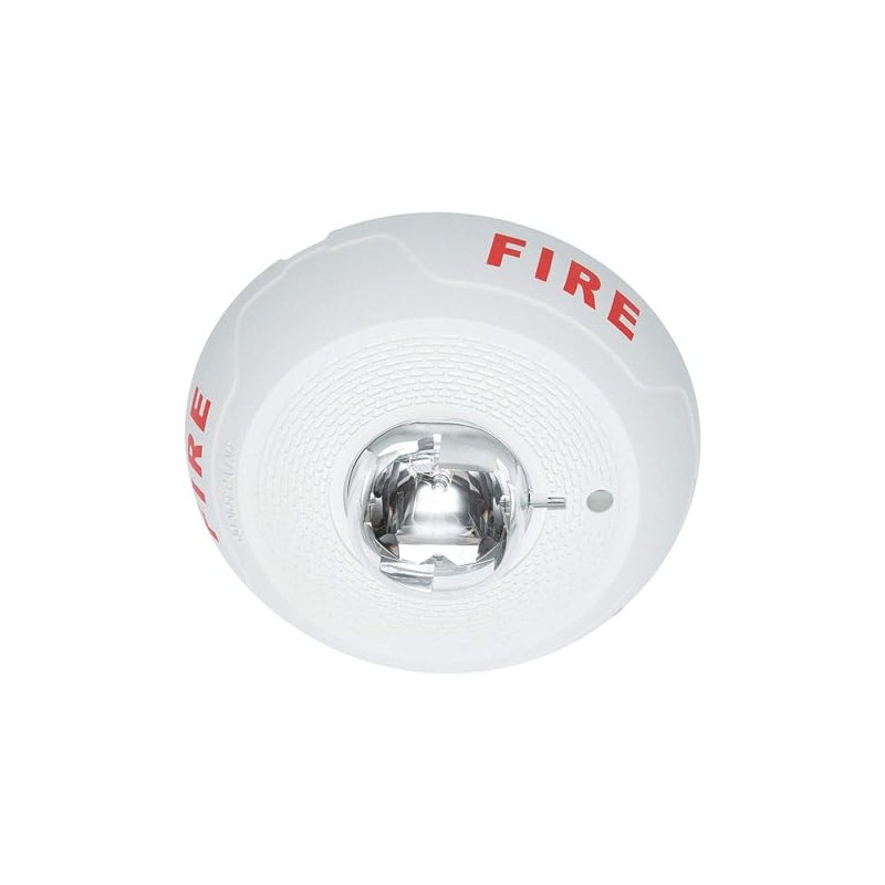 System Sensor Strobe,Marked Fire Strobe,White