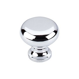 Top Knobs M270 Somerset II Collection 1-1/4" Flat Faced Knob, Polished Chrome