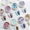 Outanaya 8pcs Manicure Glitter Powder Multi Fingernail Sequins for Nail