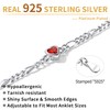 ChicSilver Heart Anklet for Women 925 Silver Figaro Chain Anklet,