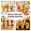 100 Pcs Charcuterie Cups with Sticks 14oz French Fries Holder