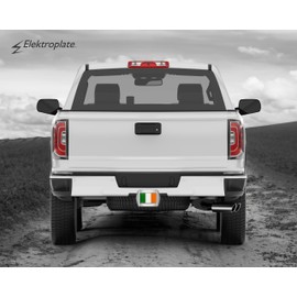 Elektroplate Ireland Flag All Metal Chrome Hitch Cover for Trucks and SUVs | Fits Standard 2" Trailer Hitch Receivers | Premium Weatherproof