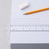12 Inch/30 cm Junior T-Square Plastic Transparent T-Ruler for Drafting