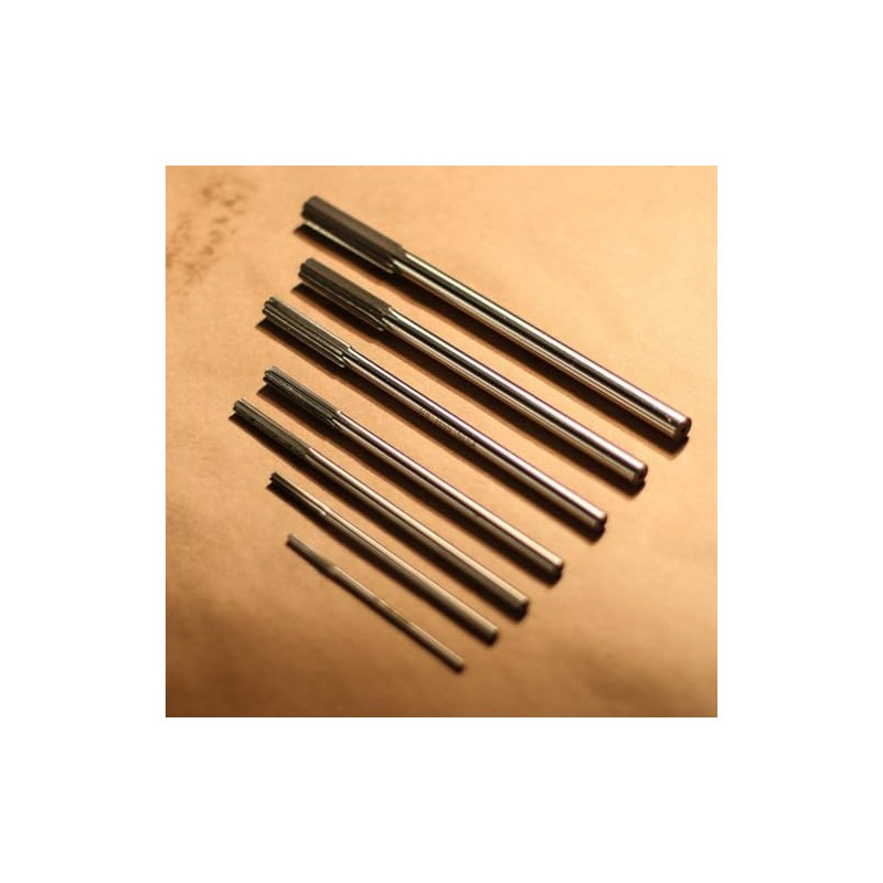 7-Piece HSS Chucking Reamer Set, 1/8 Inch - 1/2 Inch