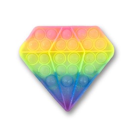 Push Pop, Single Item, Sold Separately, Push Pop Bubble, Memory Foam, Squeeze, Soft Honey, Jumbo Squeeze (Girls 1, Pastel Diamond)