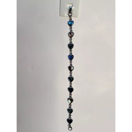 Natural Shell Jewelry Genuine Paua  Sea Shell 7 1/2" Heart Bracelet~~~Multi Colored Jewelry~~~NWT!!!