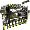 NattyDot Power Tool Organizer Wall Mount with Charging Station 4