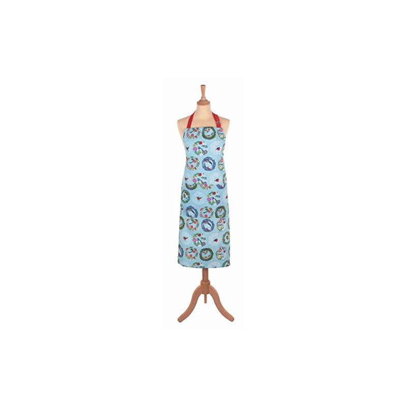 Ulster Weavers 37.4"x27.6" Frosty Garland Cotton Apron, SkyBlue