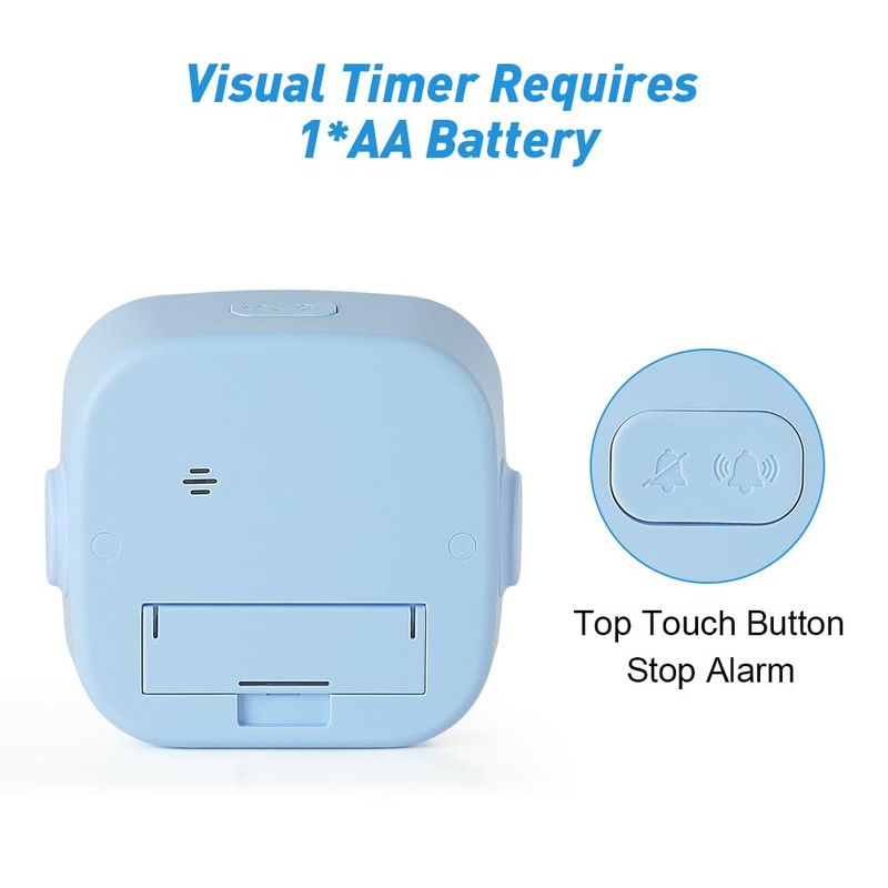 HOTUT 60 Minute Visual Timer for Kids,Visual Countdown Timer Clock