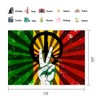 VIDMOT Rasta Jamaican Themed Backdrop for Photography Reggae Rastafari Grafitti