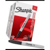 SHARPIE 12 Pack Black Sharpie Fine Point Permanent Markers Quick