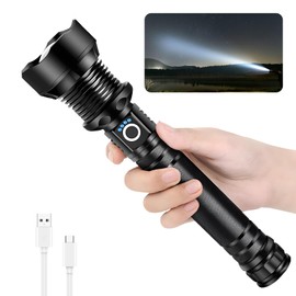 ZAPYHNG Flashlights High Lumens, Rechargeable Flashlights, High Lumens Led Flashlight, Super Bright Led Flashlight, Suitable for Camping and Emergency Situations