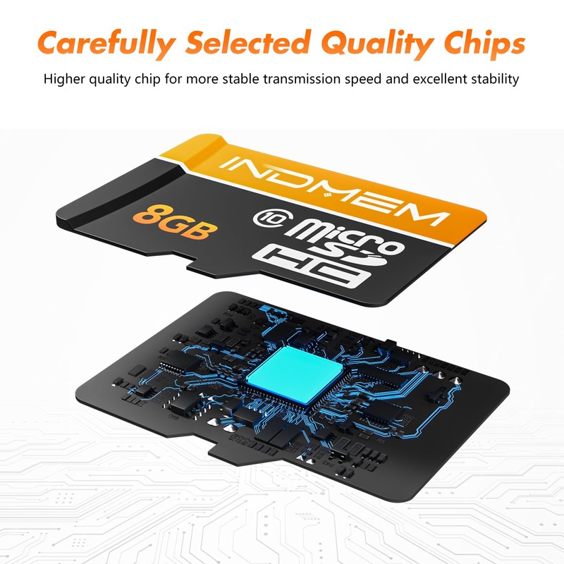 8GB Micro SD Card 2 Pack with SD Adapter, High