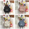 Eagerrich Cute Mini Backpack with Cute Pin Accessories Plush Pendant