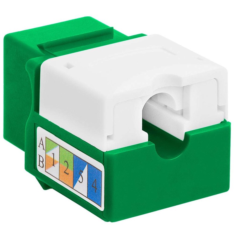 Cmple - RJ45 Keystone Jack 90 Degree Cat6 Keystone Jack