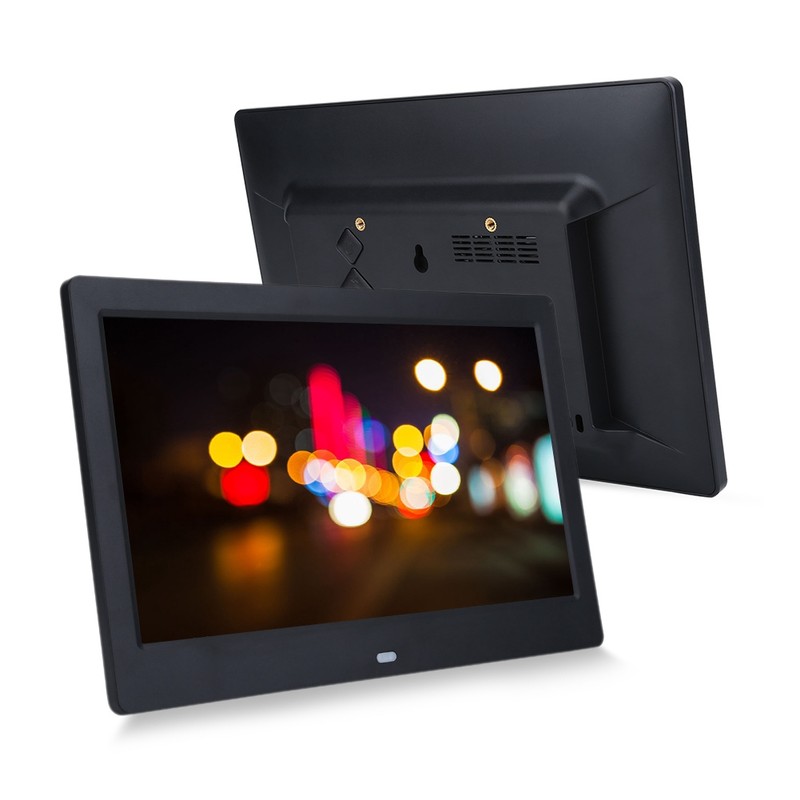 10" HD Screen Digital Photo Frame Alarm Clock MP3/4 Movie
