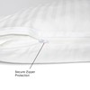 Elegant White Pillow Cover with Hidden Zipper – Luxury Pillow
