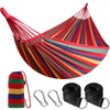 ANYOO Cotton Hammock Portable Camping Hammocks for Hanging Sturdy Garden