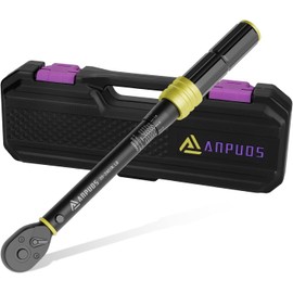 ANPUDS 1/4 Inch Drive Click Torque Wrench, 20-240 in.lb/2.3-27.1 Nm, Small Bike Torque Wrench, Lightweight 72-Tooth Dual-Direction Inch Pound Torque Wrench, MTB Mountain Road Bicycle Maintenance Tool