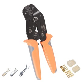 IWISS SN-48B Precision Simultaneous Crimping Pliers, Ratchet Type, For Open-Barrel Terminals, Compatible with Small to Medium-Sized Terminals, SN Series (For Medium-Terminal)