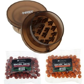 DNA Leisure Grinder Bait Crushing Pellets Hand Held & 2 Packs Boilies Carp Fishing