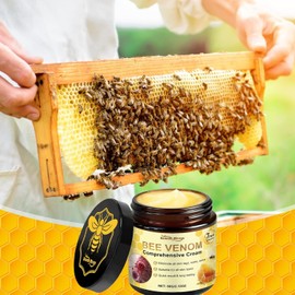 Souvik Bienengift Salbe Bienengift Creme für Hautpflege Feuchtigkeitsspendend Beruhigend bei Trockener Haut Körperpflege Creme mit Bienengift und Natürlichen Inhaltsstoffen 60g