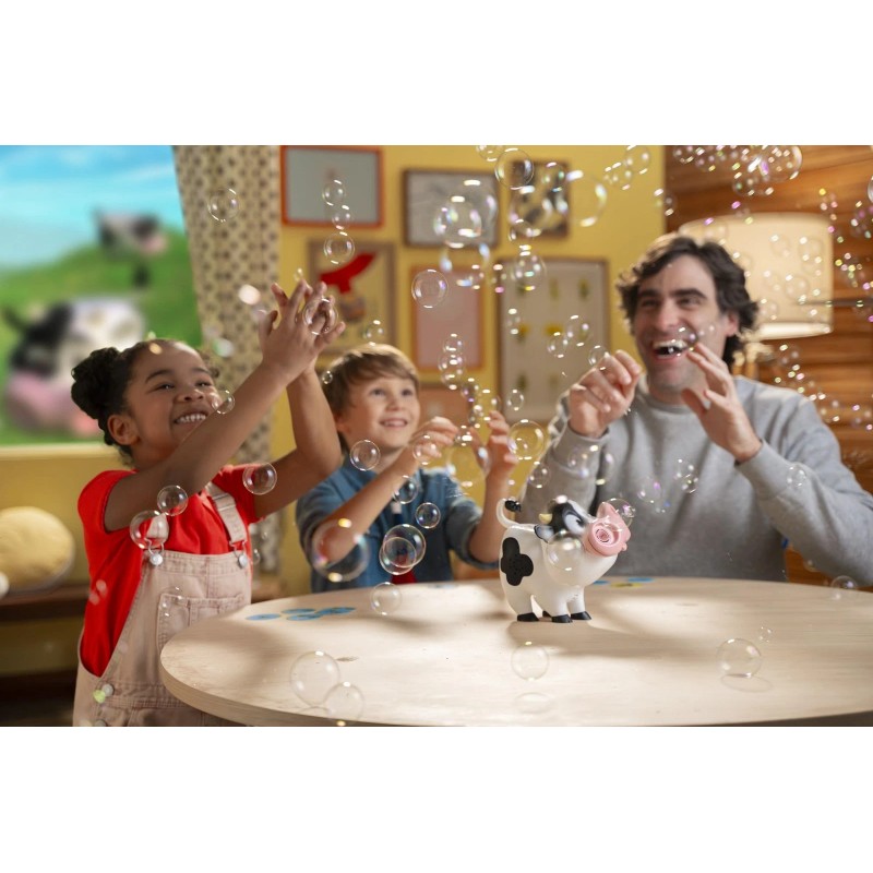 Goliath Moo Moo Sneezy Cow Tabletop Game with Bubbles for