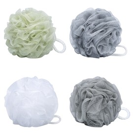 MHD PROFESSIONAL Bath Sponge Shower 75g Large Mesh Brush Shower Ball Pack of 4