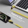 GUGOBOX 4-in-1 Spring Charging Cable - 4ft 65W Coiled USB