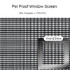 Pet Proof Window Screen Replacement Adjustable Thicken Charcoal Fiberglass Screen