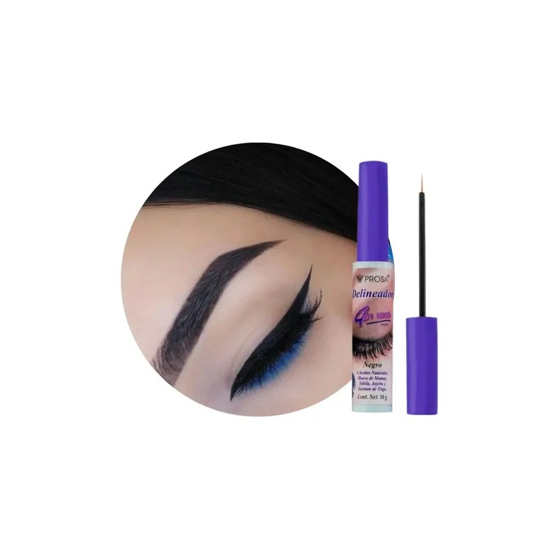 Kit Rimel Negro + Delineador Negro Prosa 4 En 1