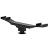 Double End Cold Shoe Mount Bracket Extension Rod for Camera