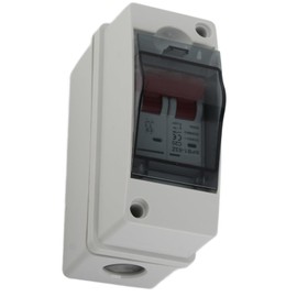 Solar Panel Disconnect Switch, Mini Circuit Breaker DC500V Solar PV System Isolator Solar Photovoltaic DC Switch IP65 Waterproof Housing Miniature Circuit Breaker Box (20A)