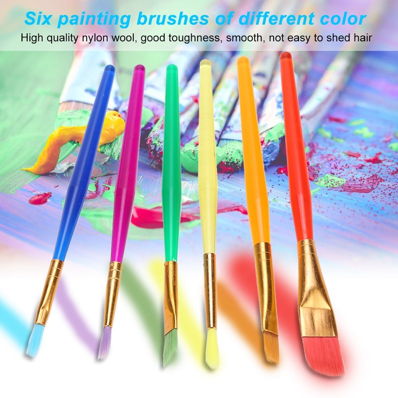26pcs Kids Painting Supply Brushes Sponge Paint Brush Toy Seal