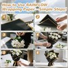 20PCS RAINFLOW Flower Wrapping Paper - Floral Bouquet Wrapping Paper